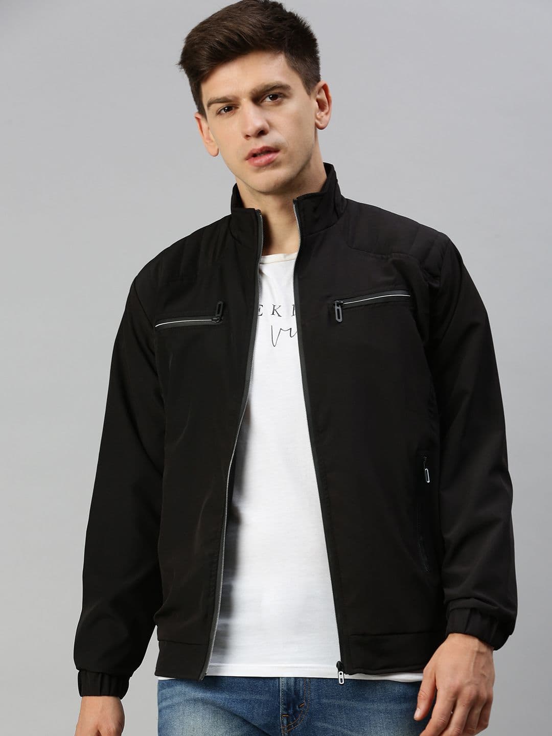 VOXATI Men Mock Coller Tailored Jacket - view 1