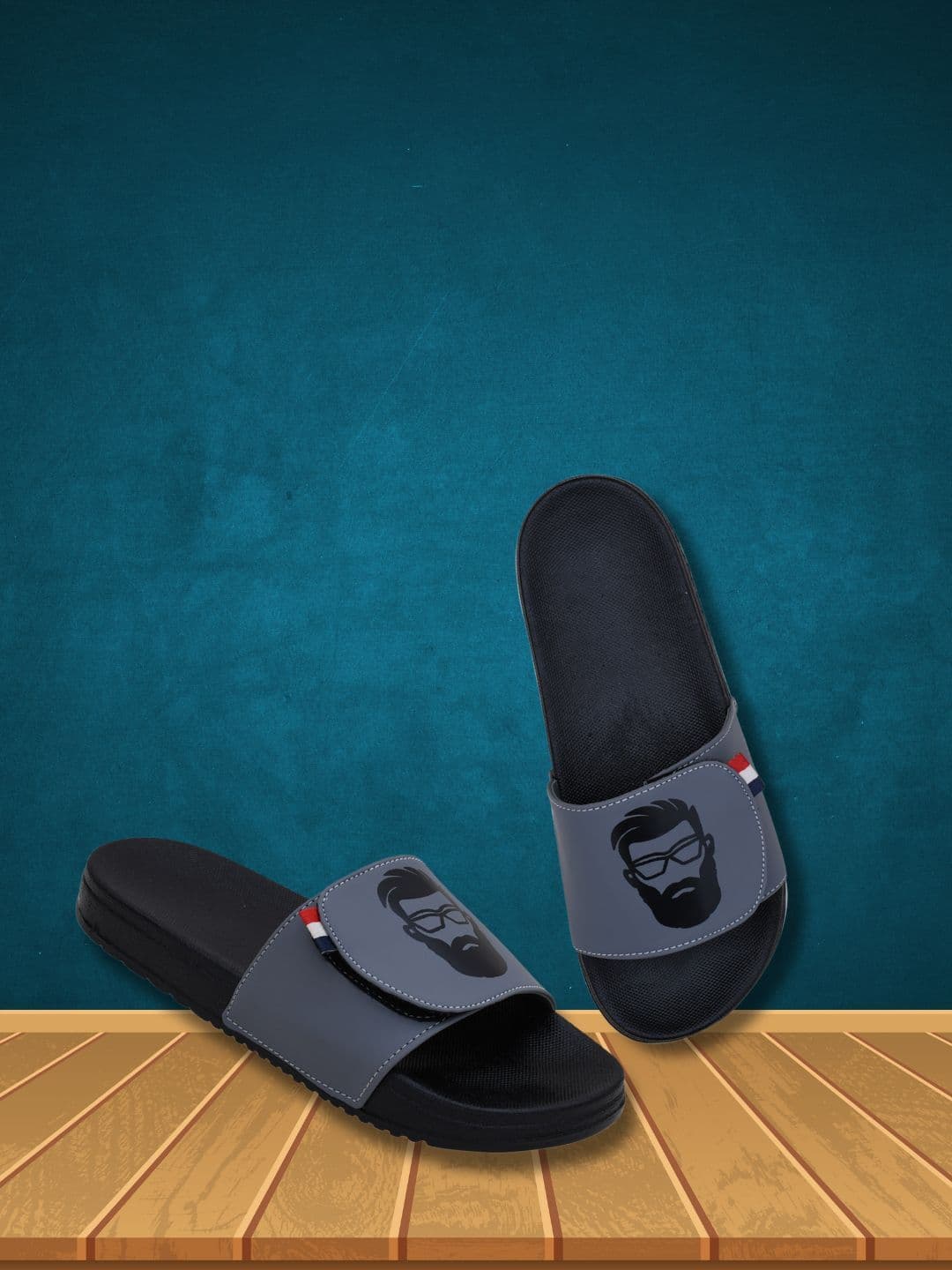 PERY PAO Stylish Flip Flop Sliders - view 1