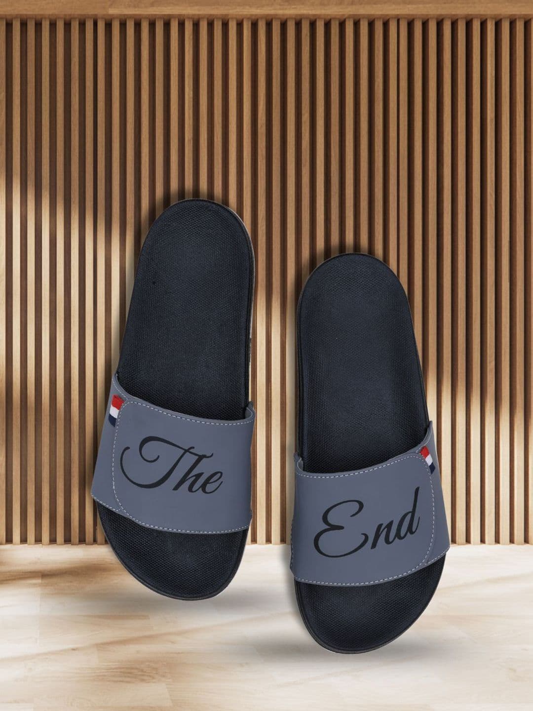 PERY PAO Typography Printed Cushioned Footbed Sliders - view 1