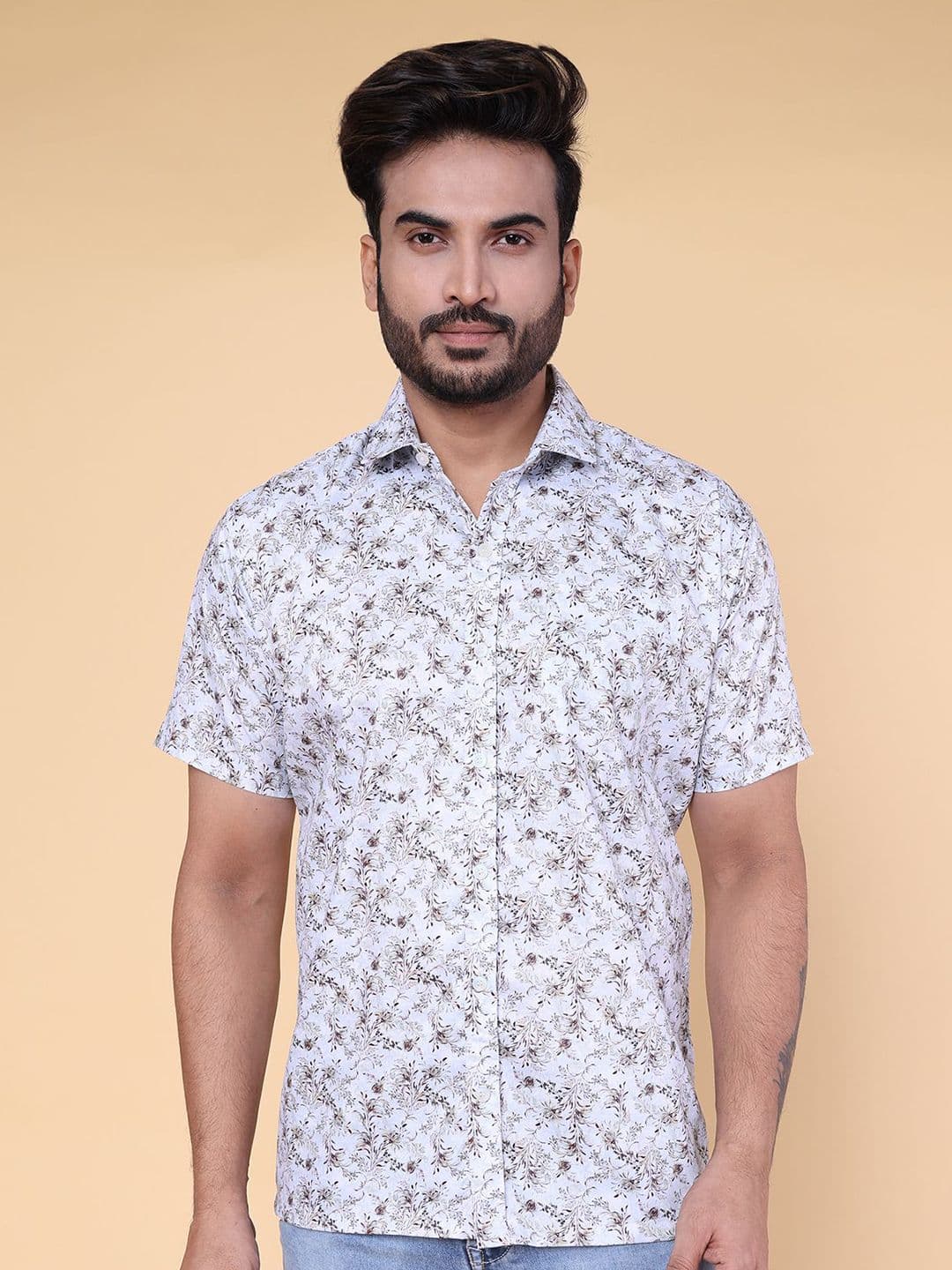 W & G Men Relaxed Floral Printed Casual Shirt - view 1