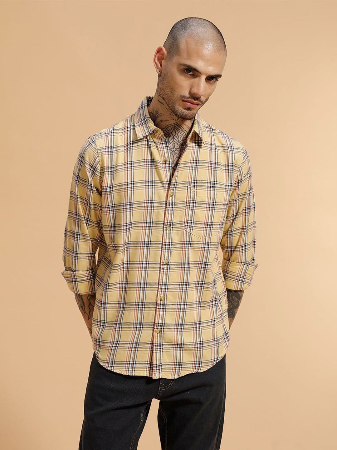 WROGN Comfort Tartan Checks Checked Casual Shirt - view 1