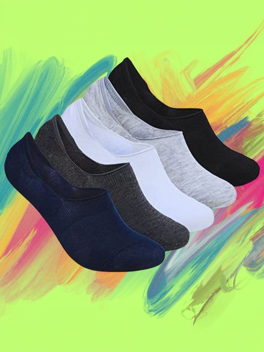 MJE Men Pack Of 5 Durability Shoe Liners Socks - view 1