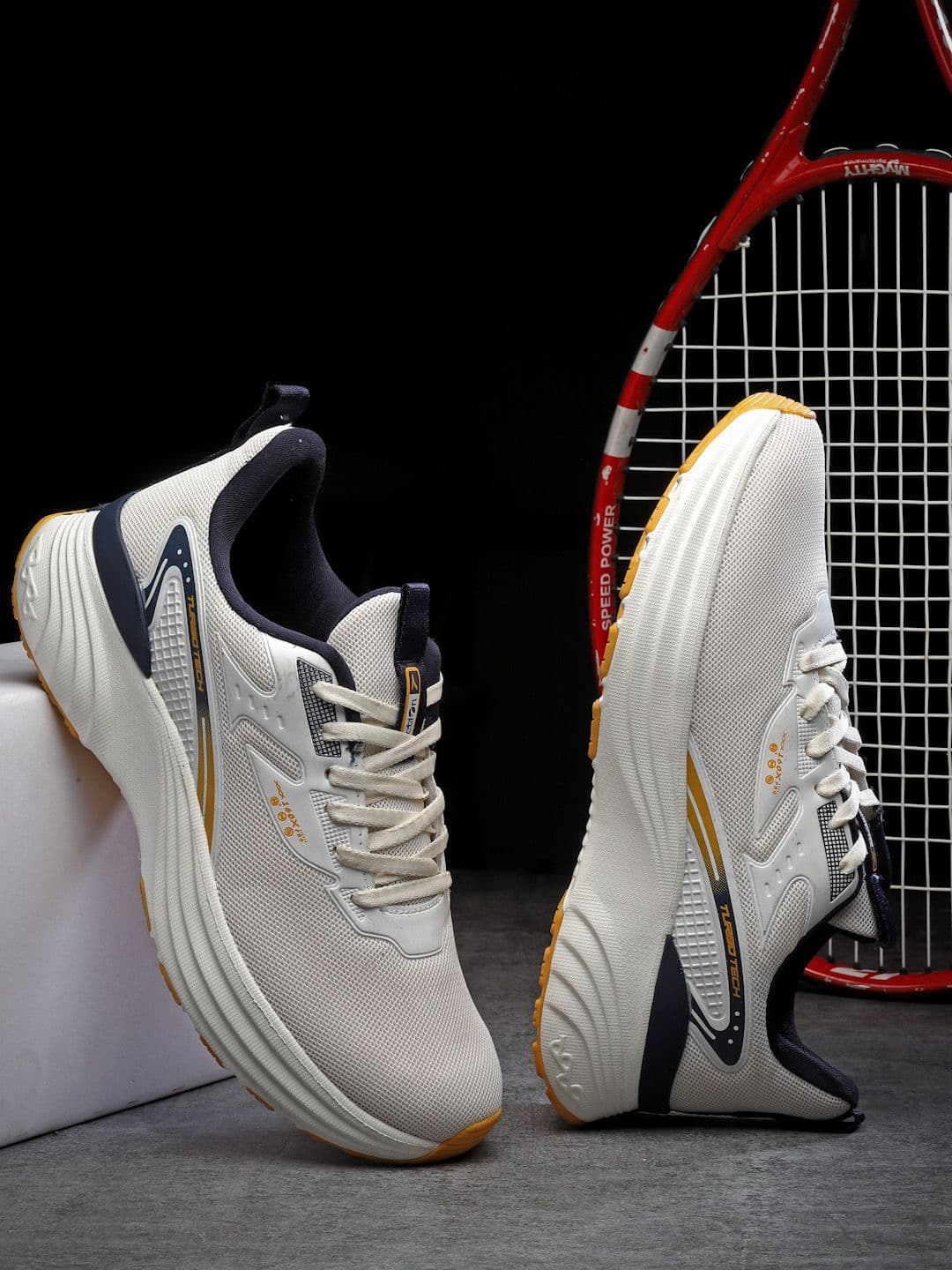 Action BULLET Men Mesh Lace-Ups Running Non-Marking Shoes - view 1