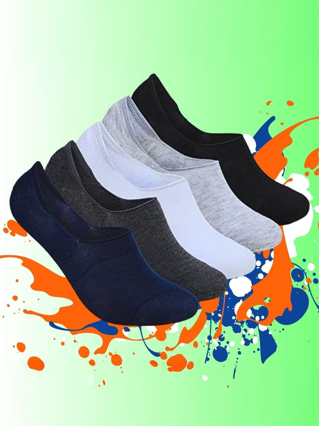 MJE Pack Of 5 Shoe Liners Socks - view 1