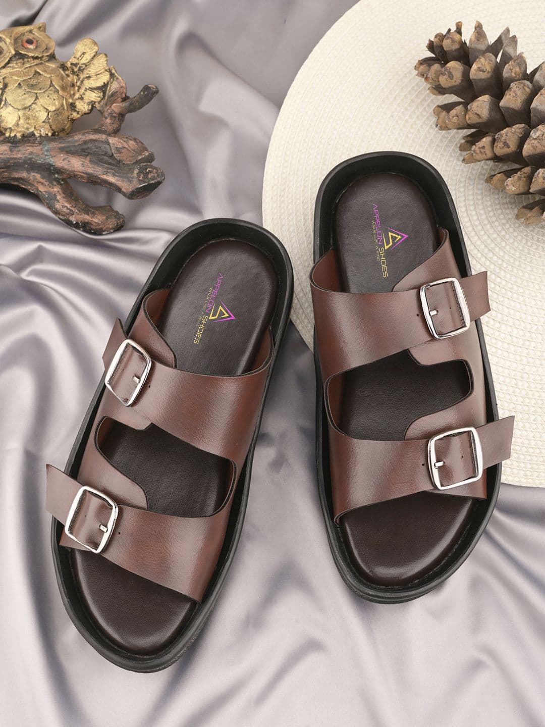 Appelon Men Comfort Sandals With Buckle - view 1