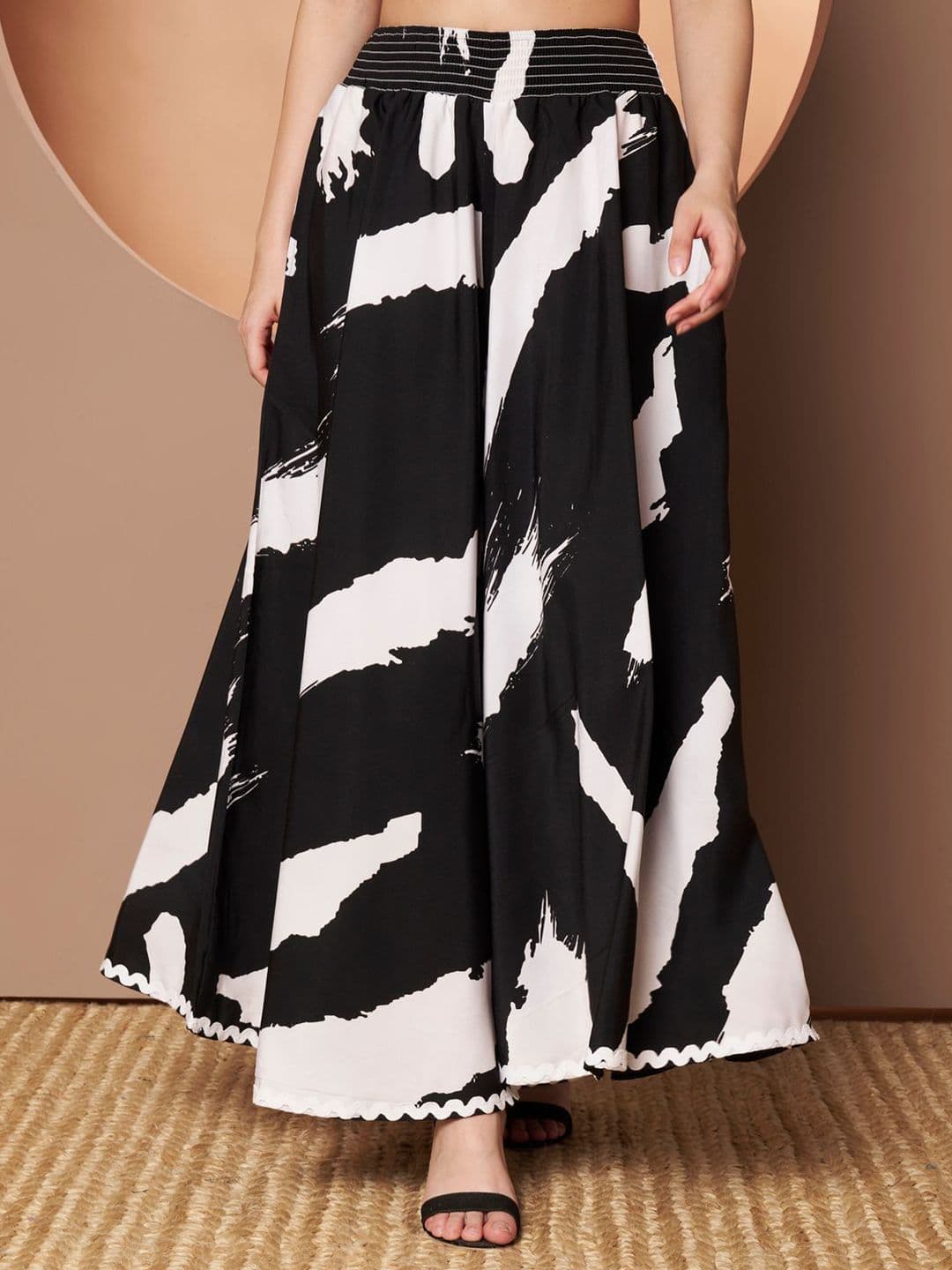 LookShine Printed Flared Palazzos - view 1