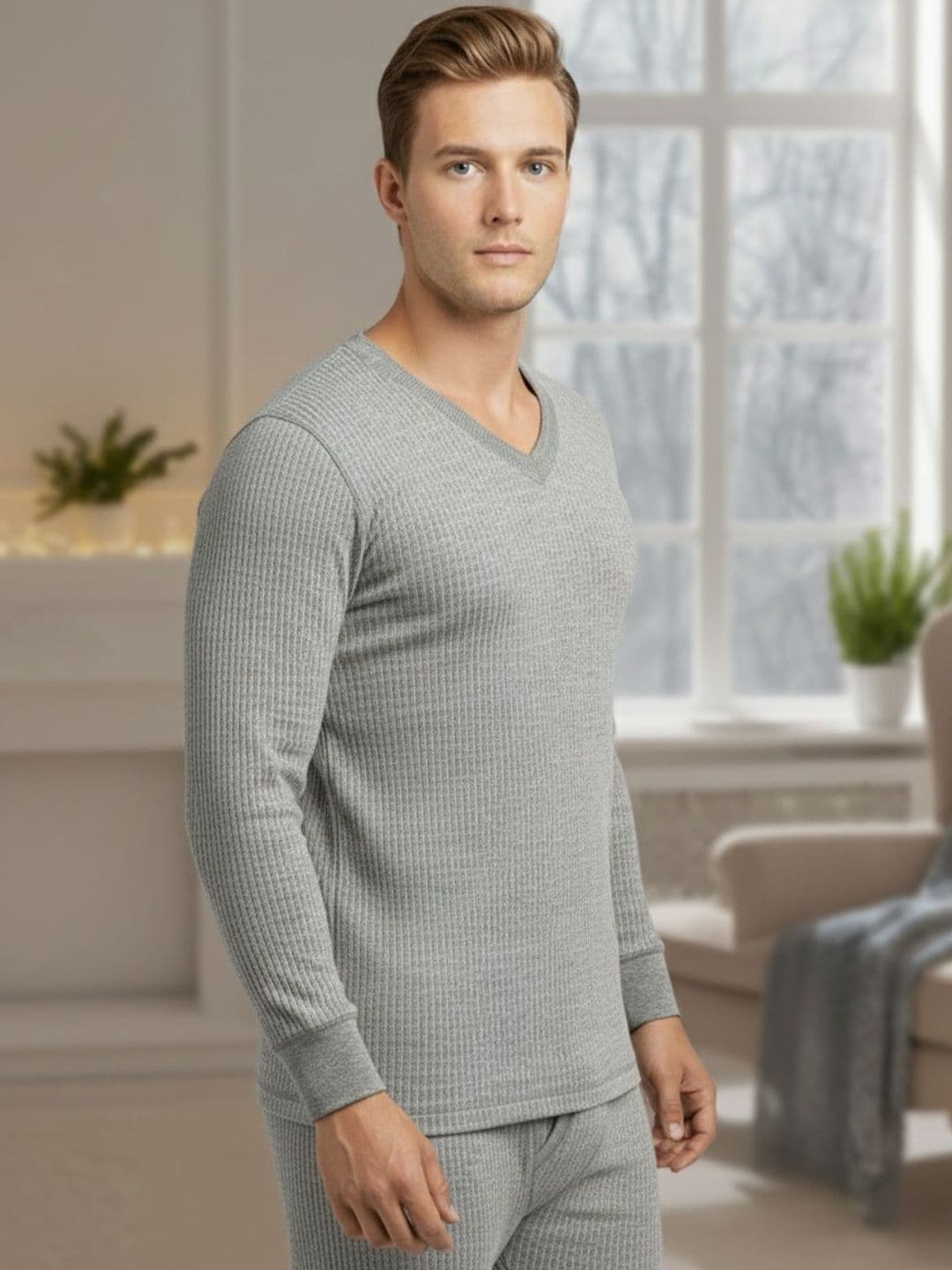 Lux Cozi Men Round Neck Thermal Tops - view 1