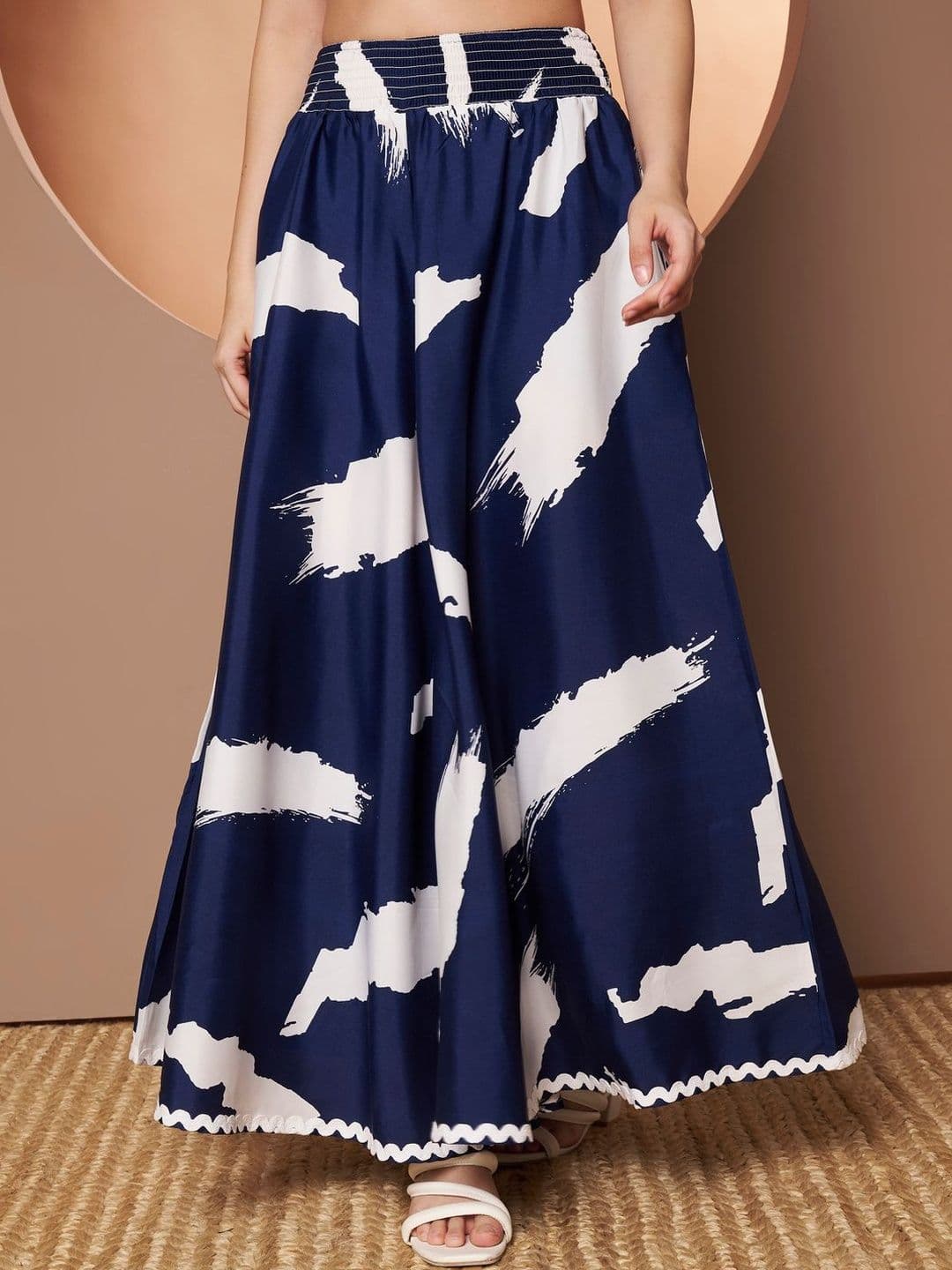 OTABU Abstract Printed Palazzos - view 1