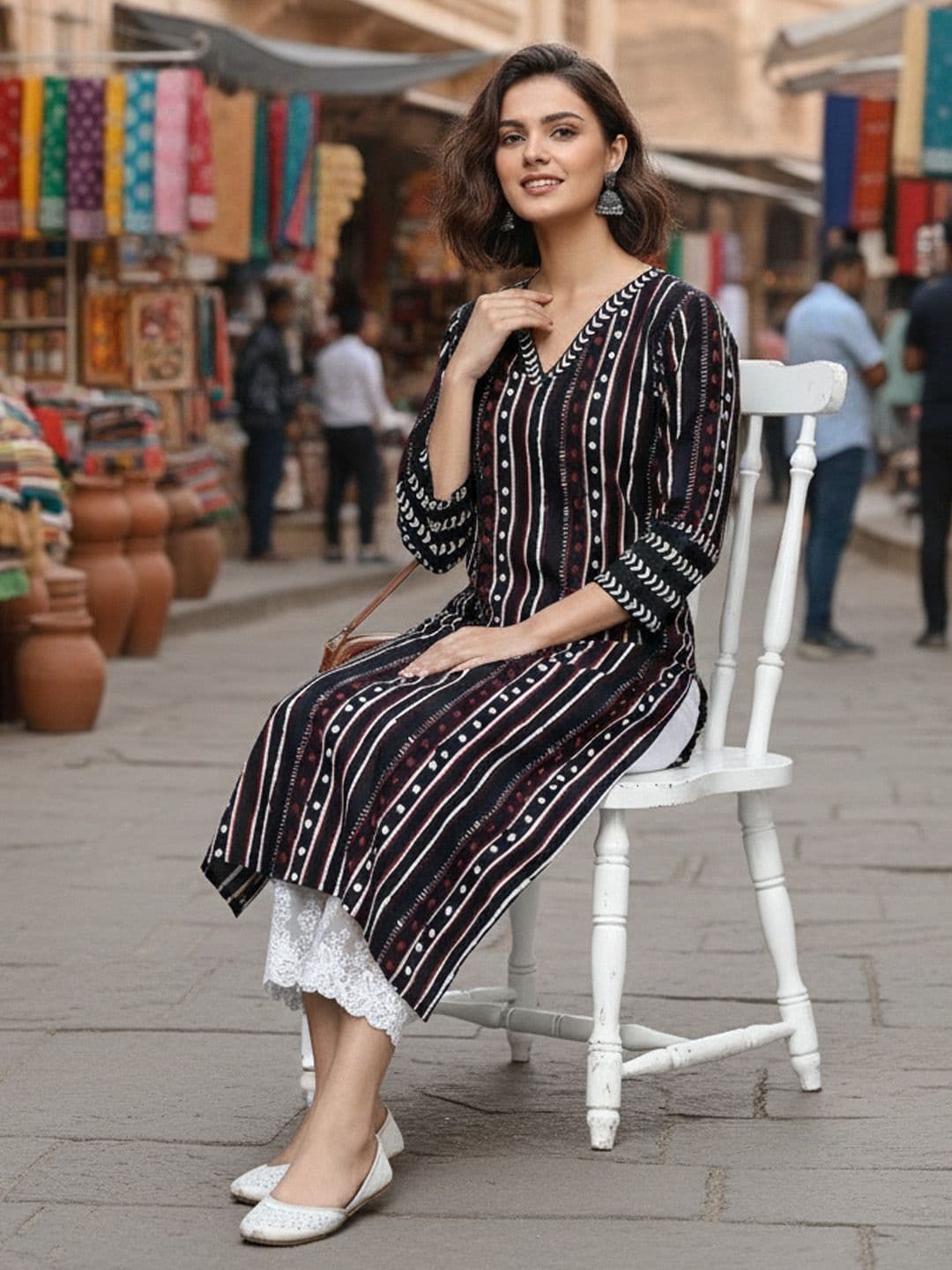 AADVIKA Women Printed Kurta - view 1