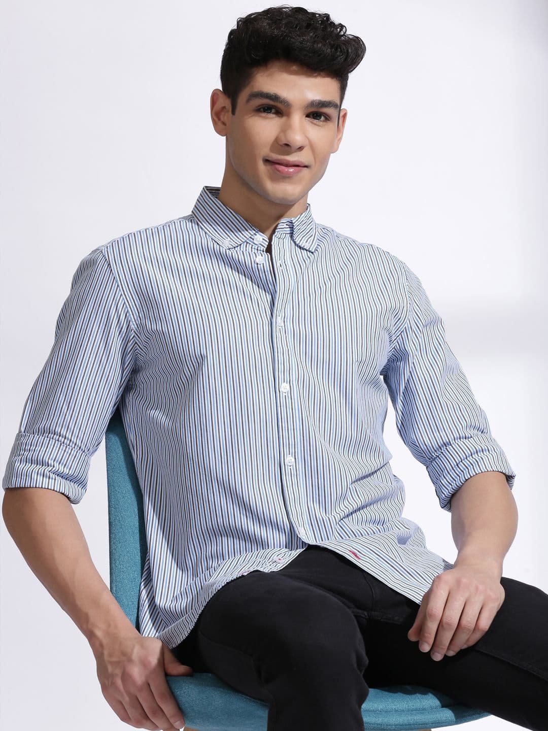 INVICTUS Men Standard Slim Fit Striped Casual Shirt - view 1