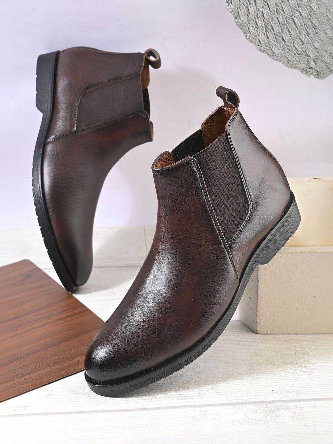 Provogue Men Leather Formal Slip On Shoes - view 1