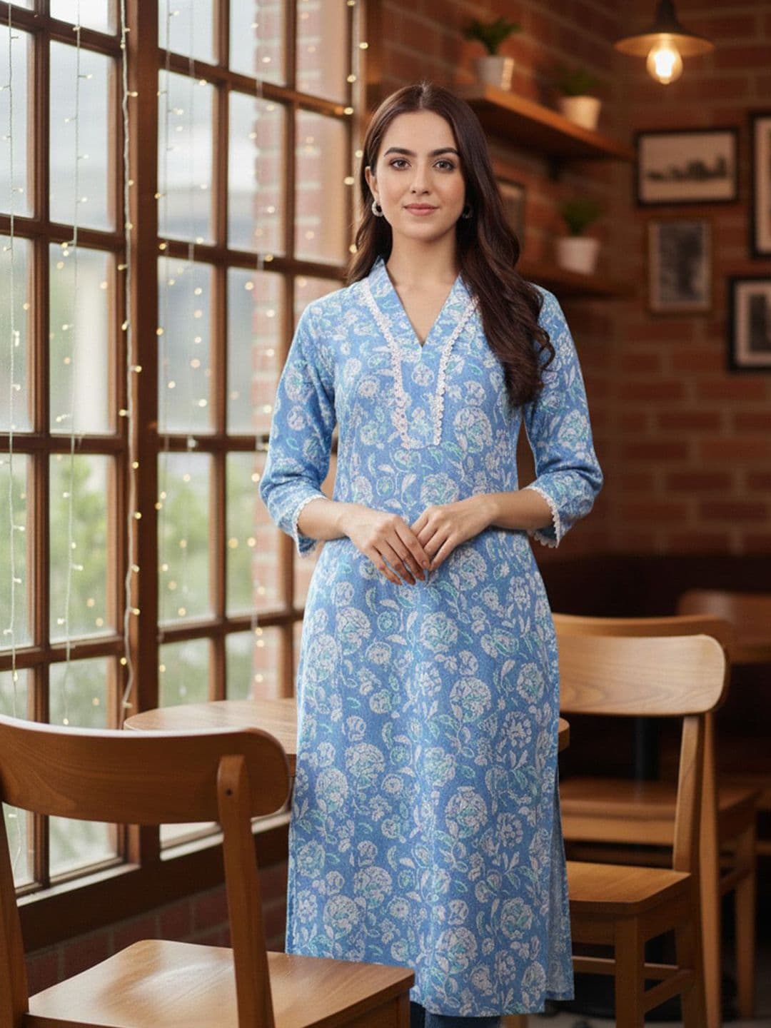AADVIKA Women Floral Printed Floral Kurta - view 1