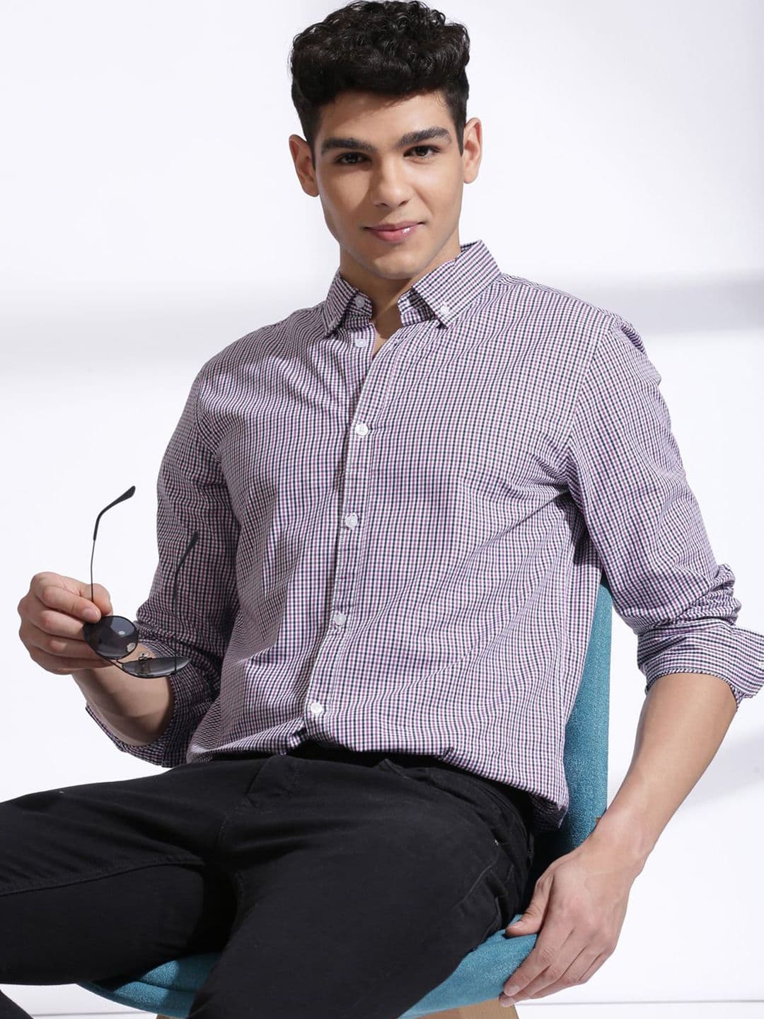 INVICTUS Men Standard Slim Fit Checked Casual Shirt - view 1