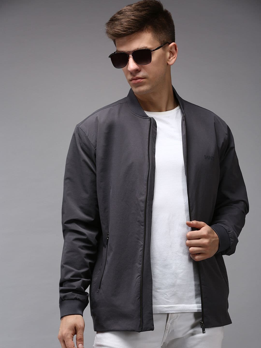 SHOWOFFFF Men Brand Logo Lightweight Bomber Jacket - view 1