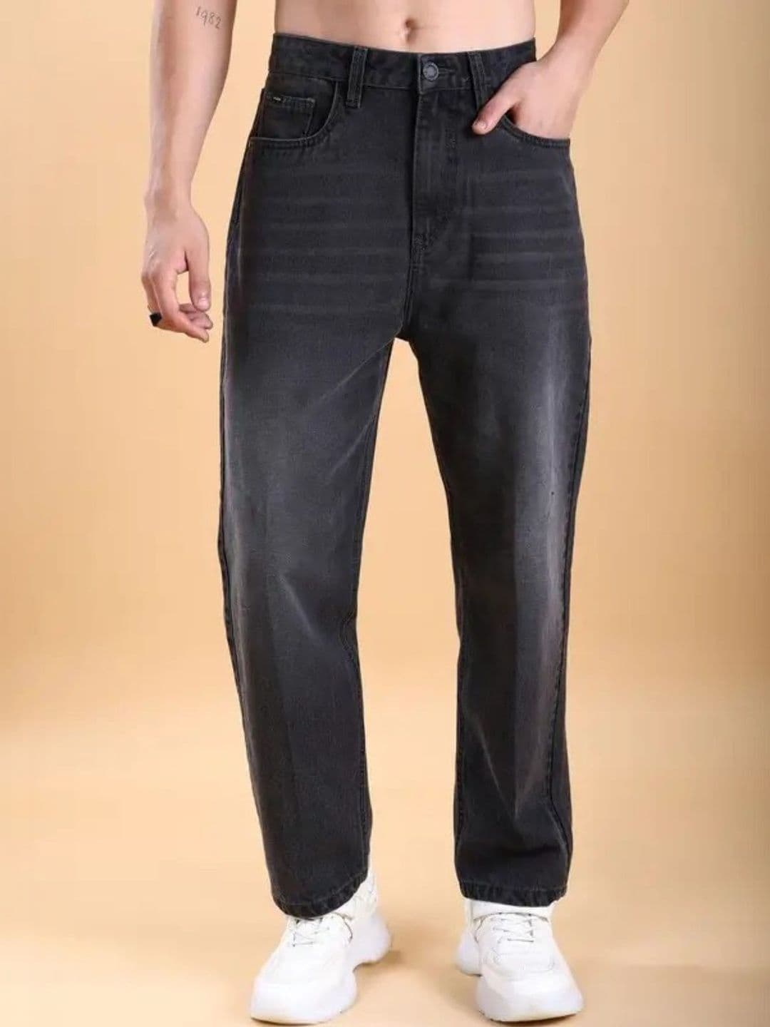 BREXX Men Jean Relaxed Fit Mid-Rise Light Fade Stretchable Jeans - view 1