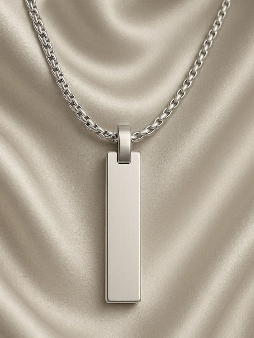 Roadster Silver-Plated Geometric Pendants with Chains