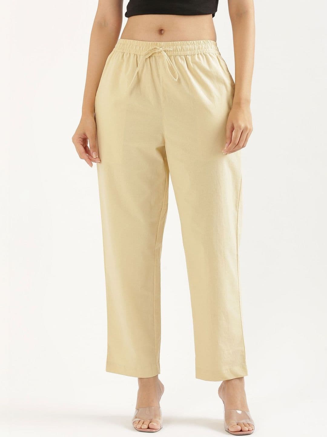 SAADAA Women Cotton Straight Pants - view 1