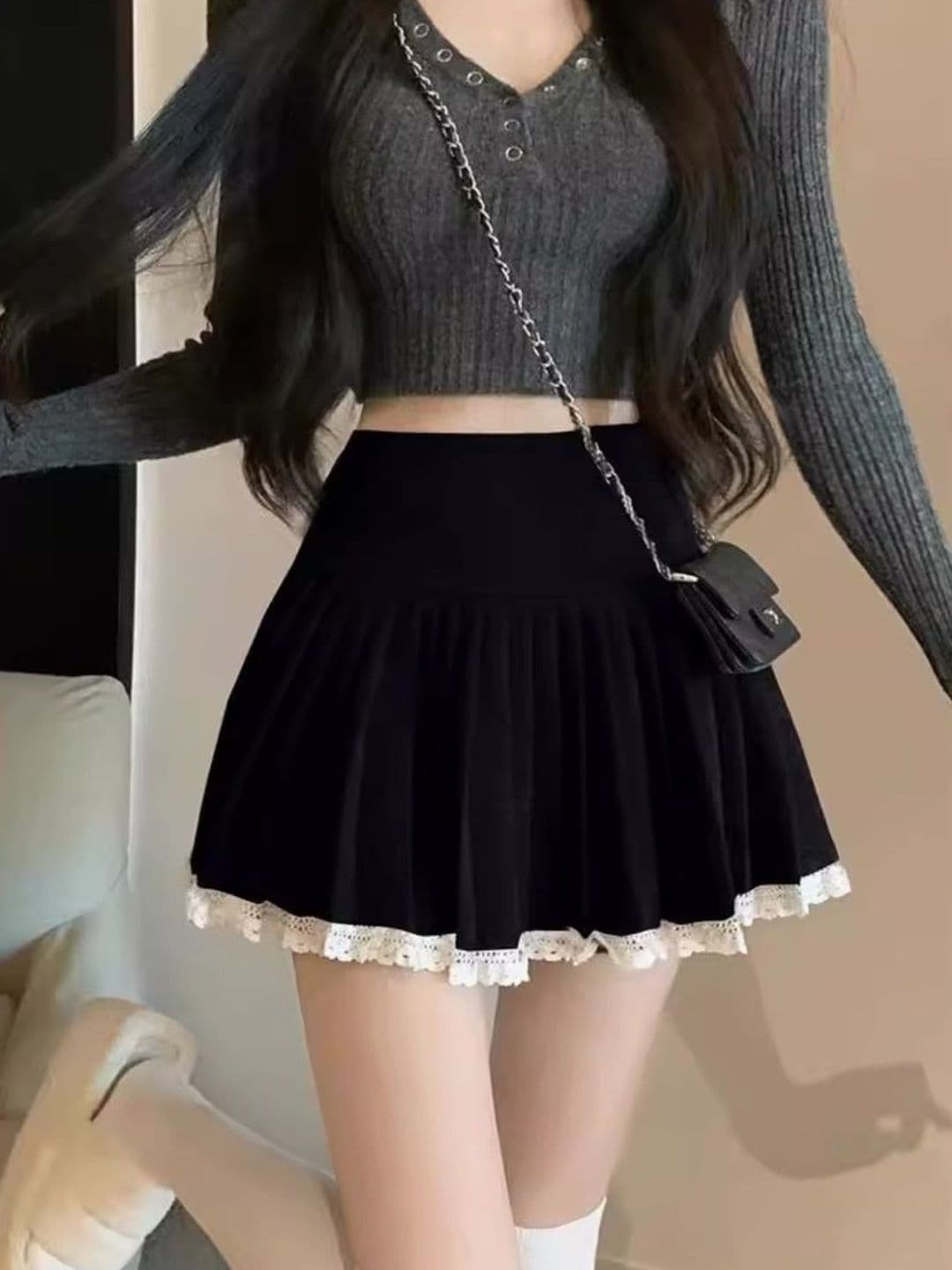 StyleCast A-Line Mini Skirt - view 1