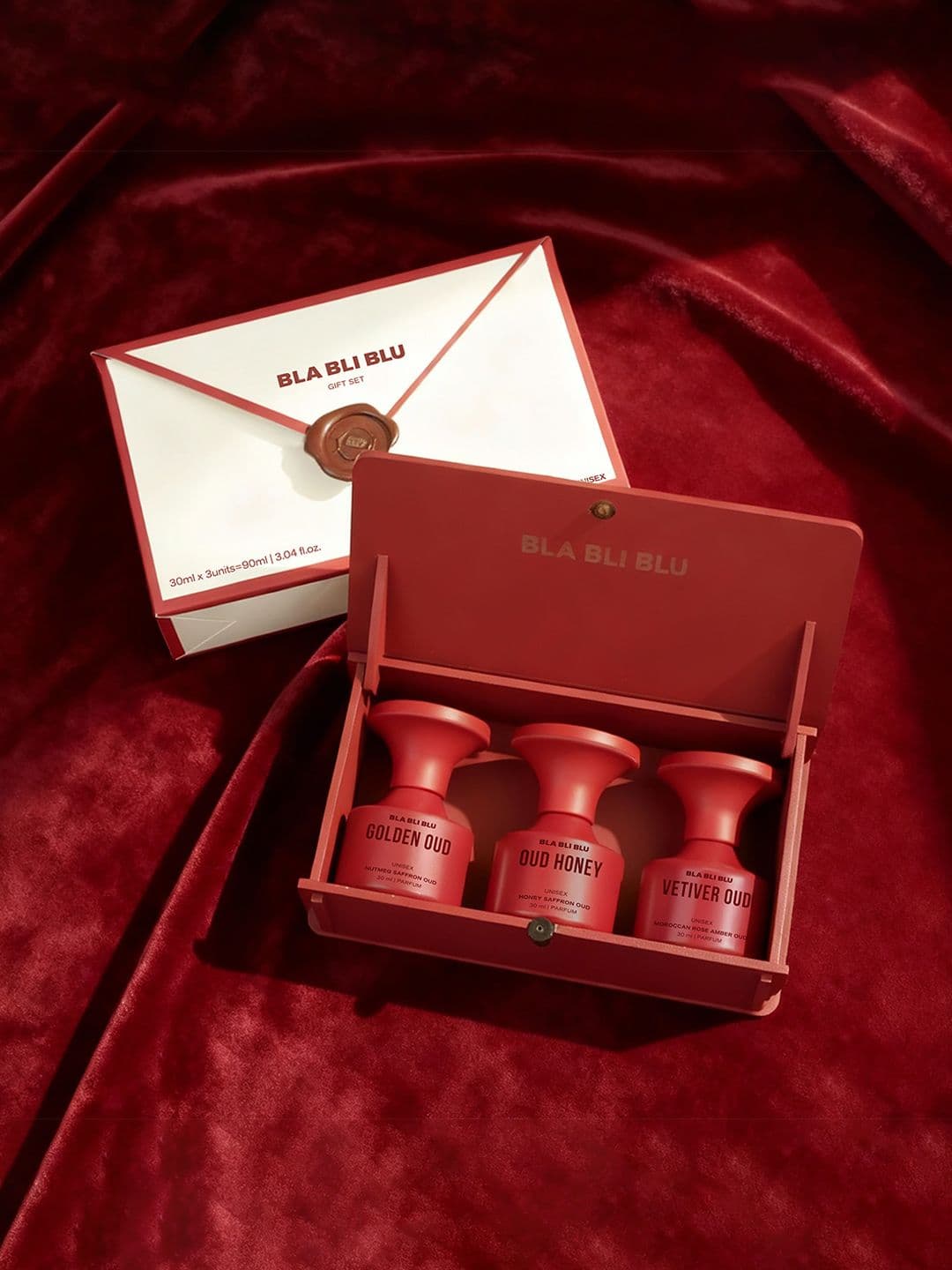 BLA BLI BLU Set Of 3 Oud Honey- Golden Oud & Vetiver Oud Eau De Parfum- 30 ml Each