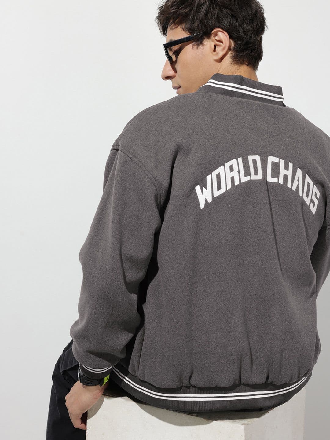 The Roadster Life Co. Typography Embroidered Bomber Jacket - view 1