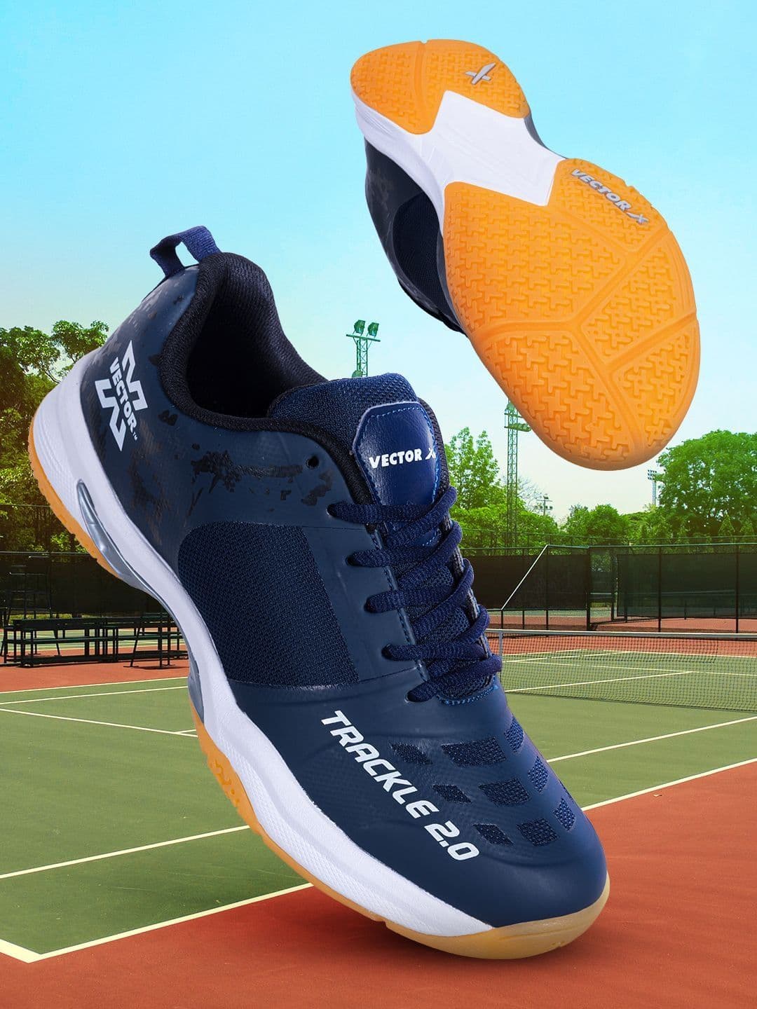 VECTOR X Trackle 2.0 Breathable Mesh with TPU FusingRubber Sole Badminton Court Shoes - view 1
