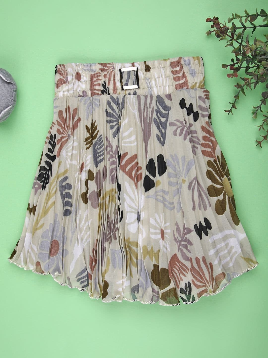V-Mart Girls Printed Knee Length Flared Skirts - view 1