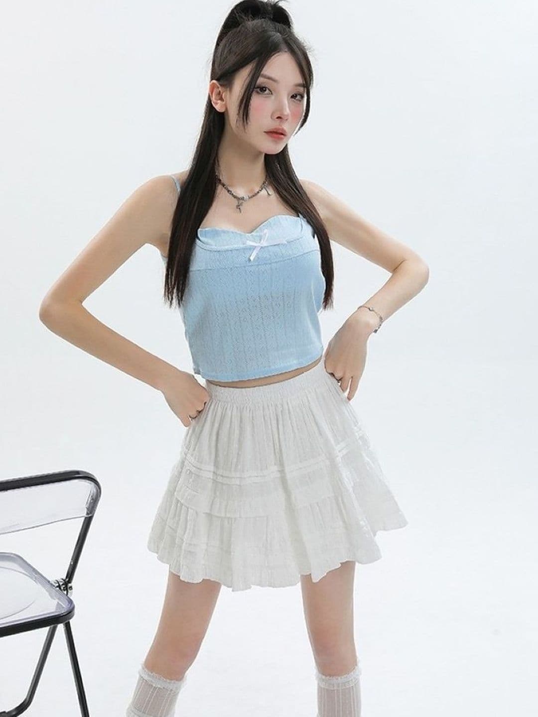 StyleCast A-Line Mini Skirt - view 1
