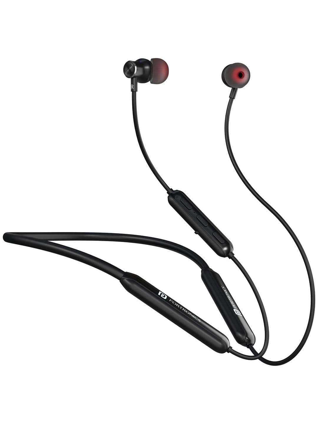 Portronics Harmonics Y2 in Ear Bluetooth Neckband with Upto 70 Hours Playtime & HD Mic