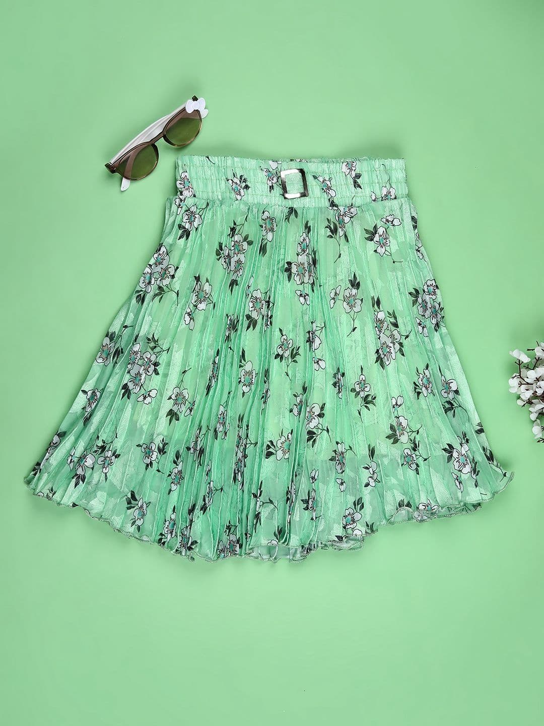V-Mart Printed Cotton Maxi Flared Skirts - view 1