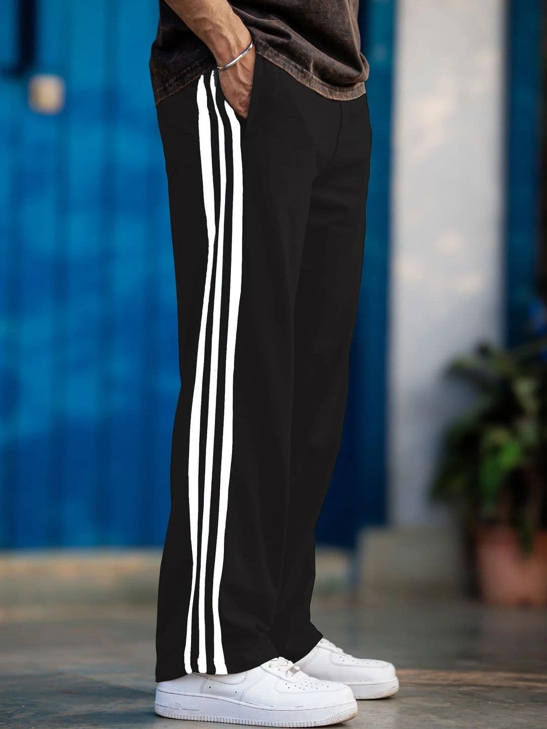 Urban Buccachi Men Side Striped Mid-Rise Flexi Waist Track Pants - view 1