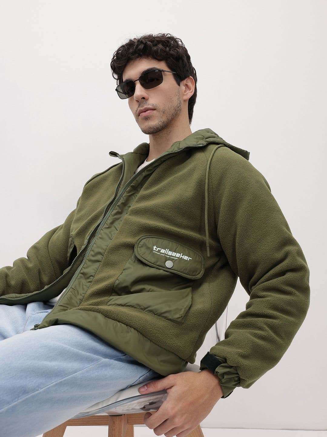 The Roadster Life Co. Fleece Padded Hooded Jacket - view 1
