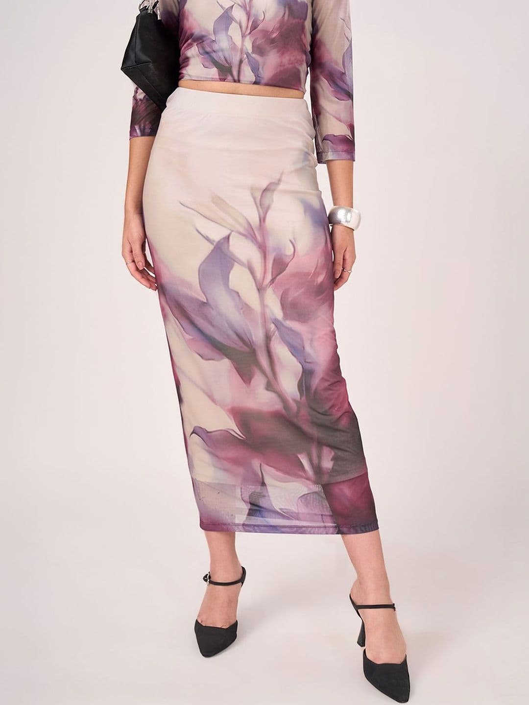 Honey by Pantaloons Printed A-Line Maxi Skirts - view 1