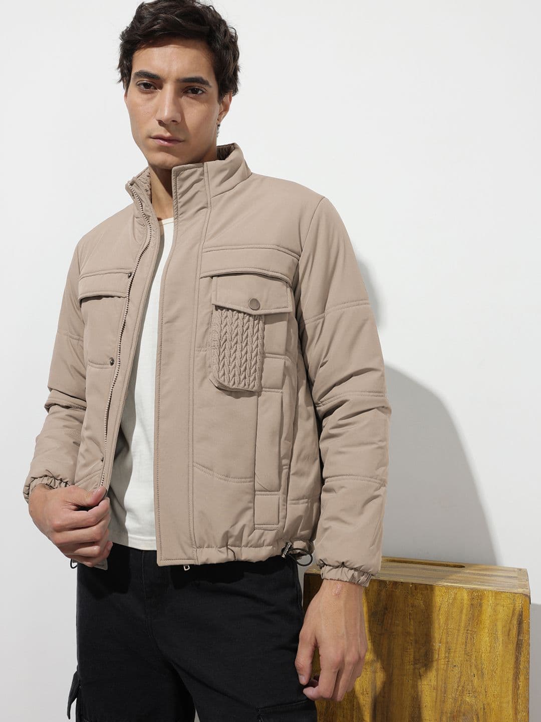 The Roadster Life Co. Stand Collar Padded Jacket - view 1