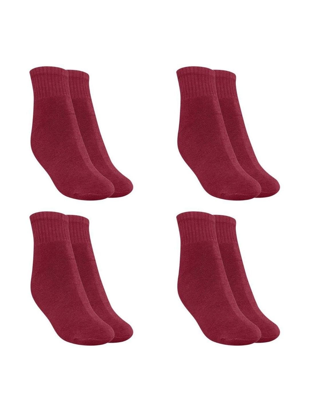 MUKHAKSH Men Pack of 4 Pure Cotton Ankle-Length Socks - view 1