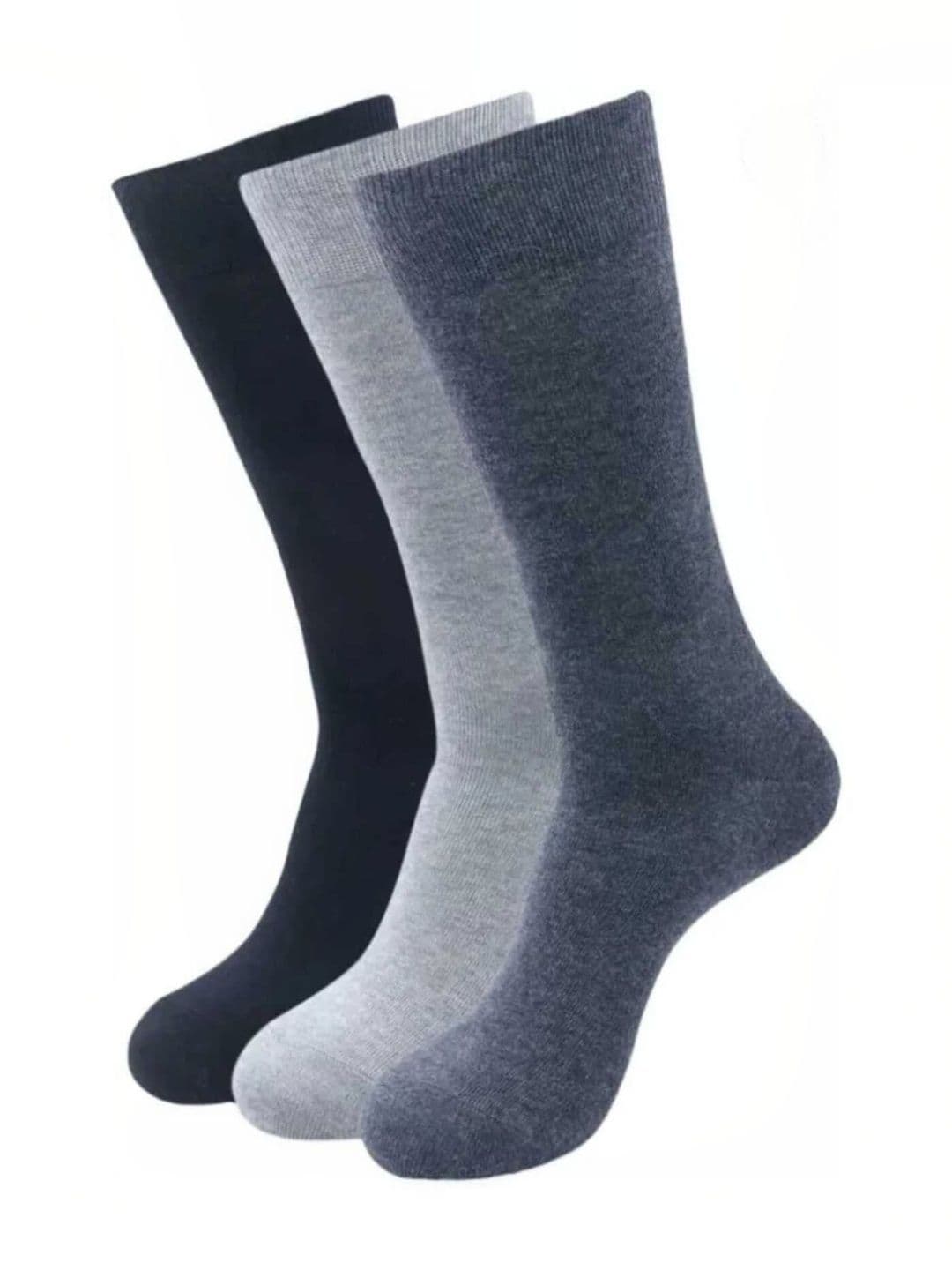 Akeeta Pack Of 3 Pure Cotton Calf-Length Socks - view 1