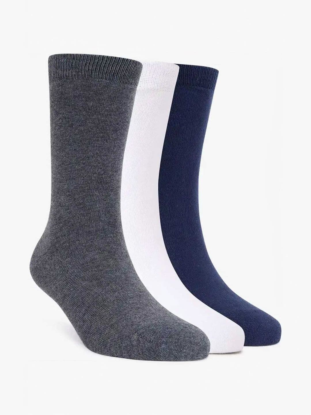 Akeeta Pack Of 3 Pure Cotton Calf Length Socks - view 1