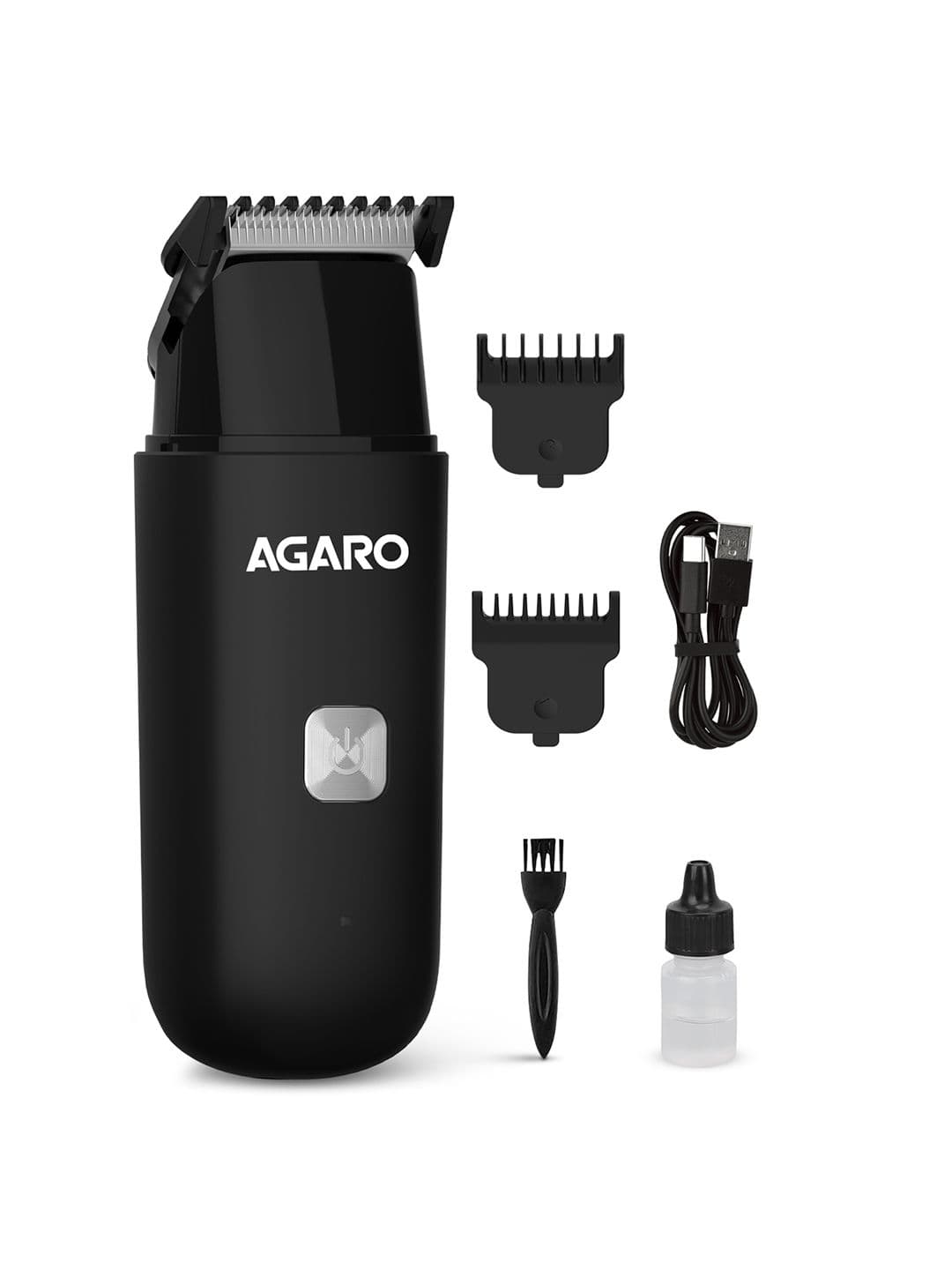 Agaro MT7007 Beard Trimmer with 2 Combs & 60 Min Run Time - Black