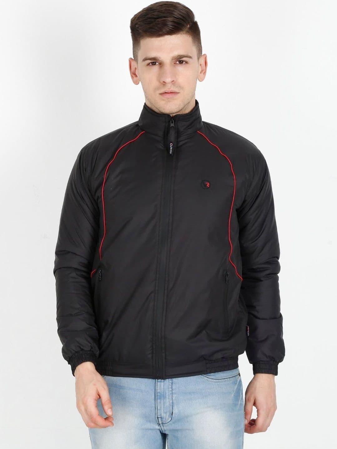 VROJASS Men Brand Logo Water Resistant Bomber Jacket - view 1