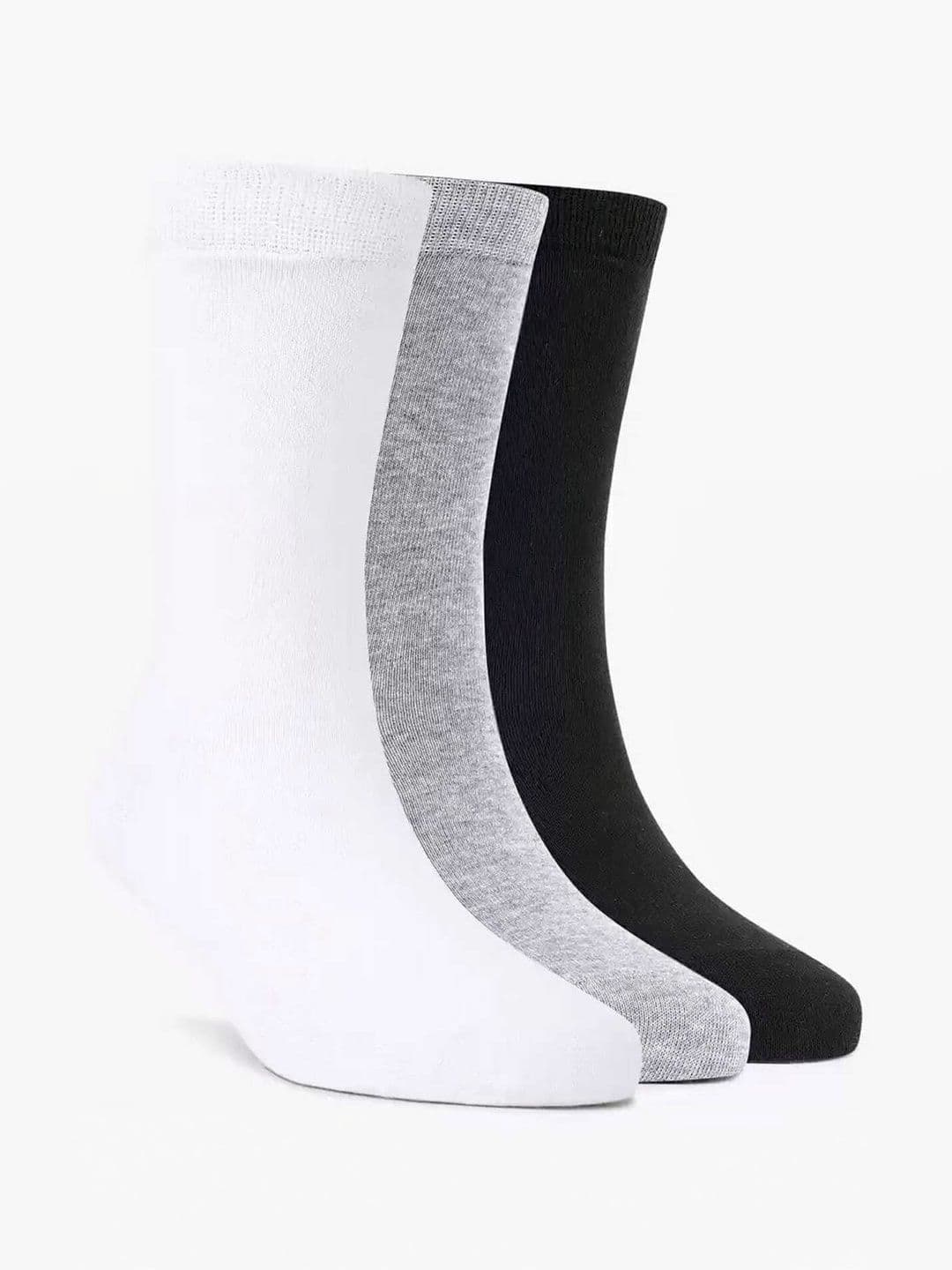 Akeeta Pack Of 3 Pure Cotton Calf Length Socks - view 1