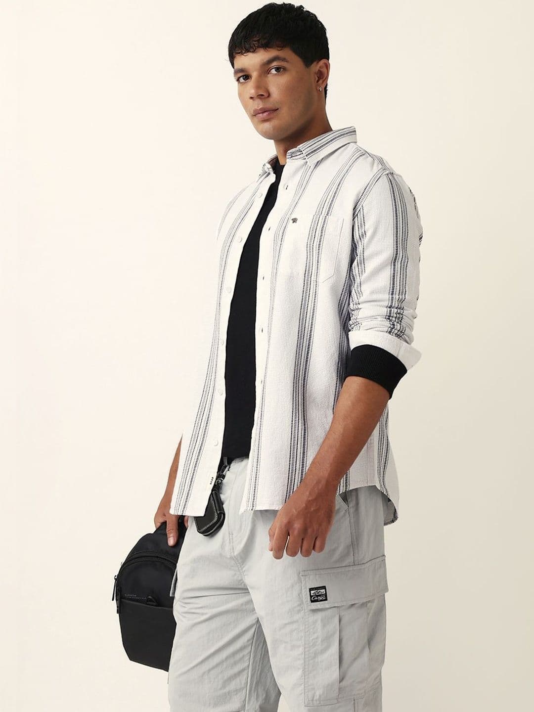 THE BEAR HOUSE Men Slim Fit Striped Casual Shirt - view 1