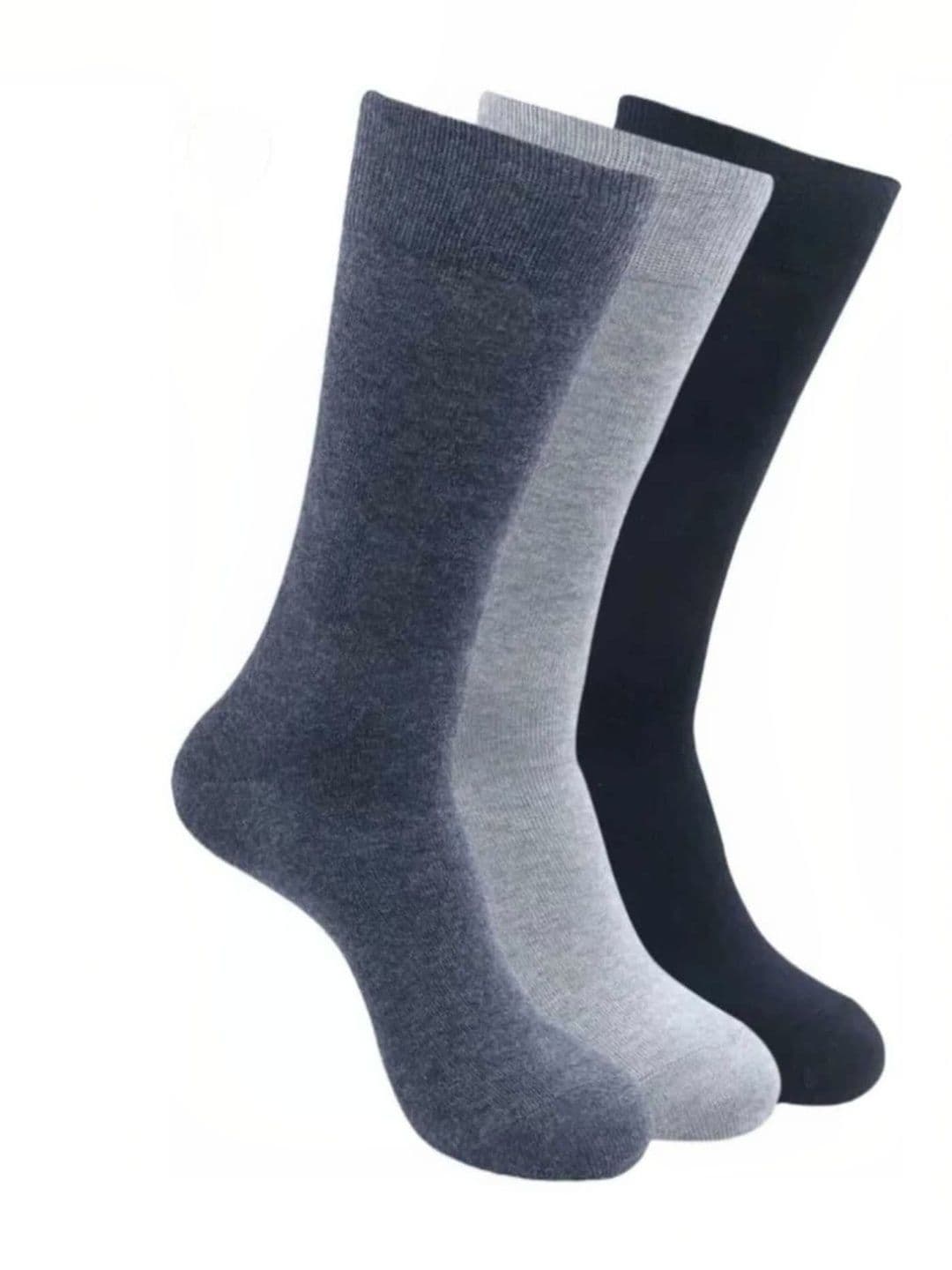 Akeeta Pack Of 3 Pure Cotton Calf-Length Socks - view 1