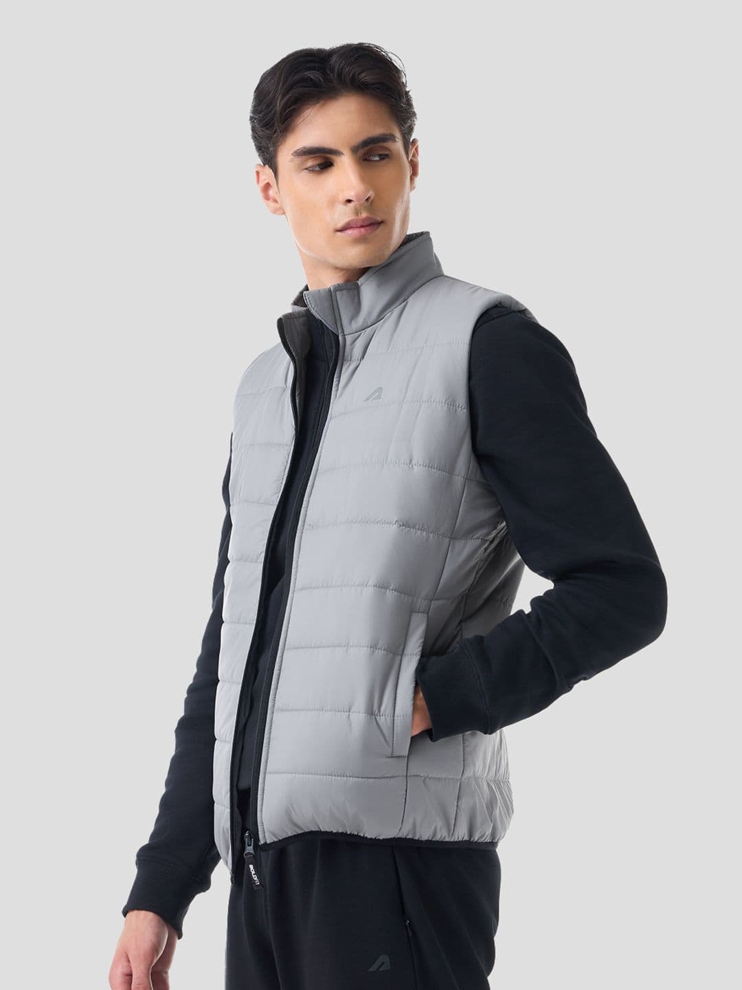 BOLDFIT Men Mock Collar Solid Casual Padded Jacket - view 1