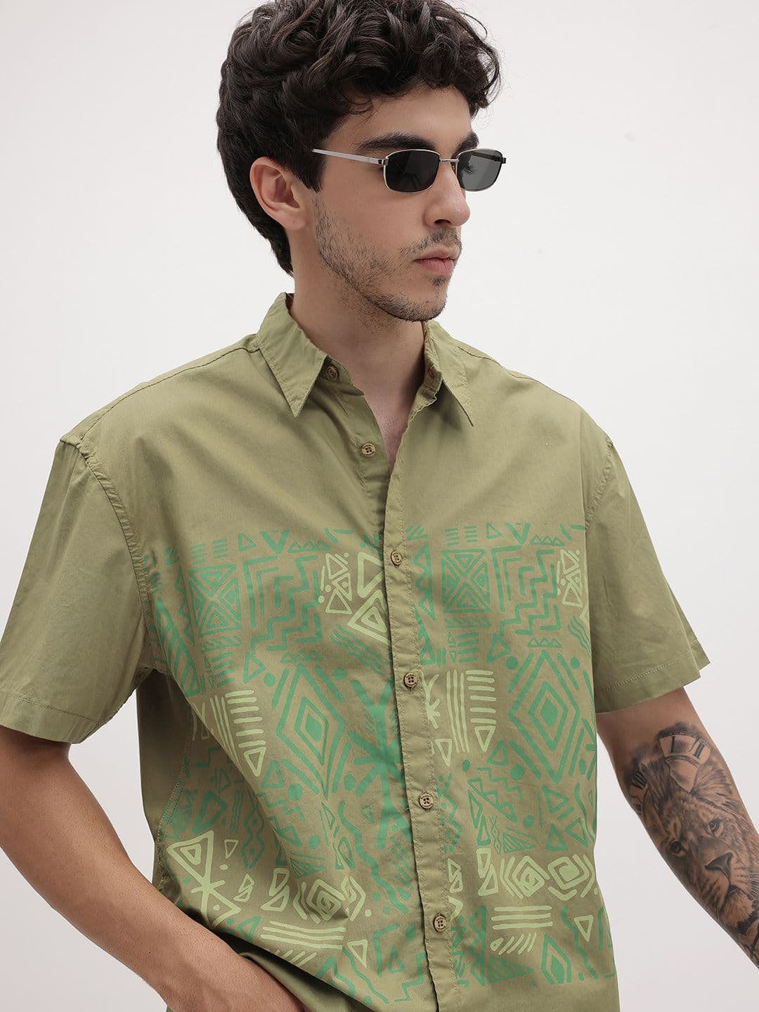 The Roadster Life Co. Printed Cotton Relaxed Shirt - view 1