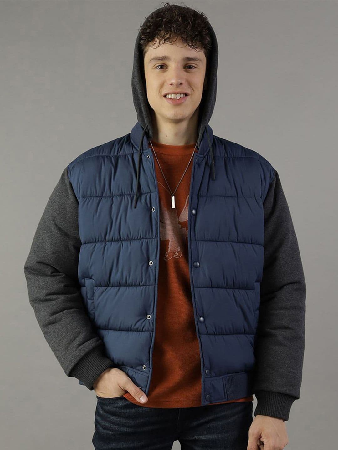 AMERICAN EAGLE OUTFITTERS Men Colourblocked Padded Jacket - view 1