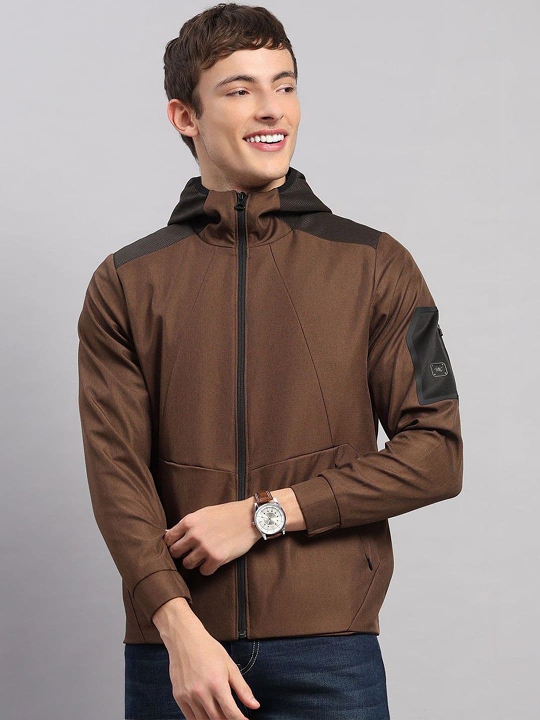 Monte Carlo Men Colourblocked Lightweight Sporty Jacket - view 1