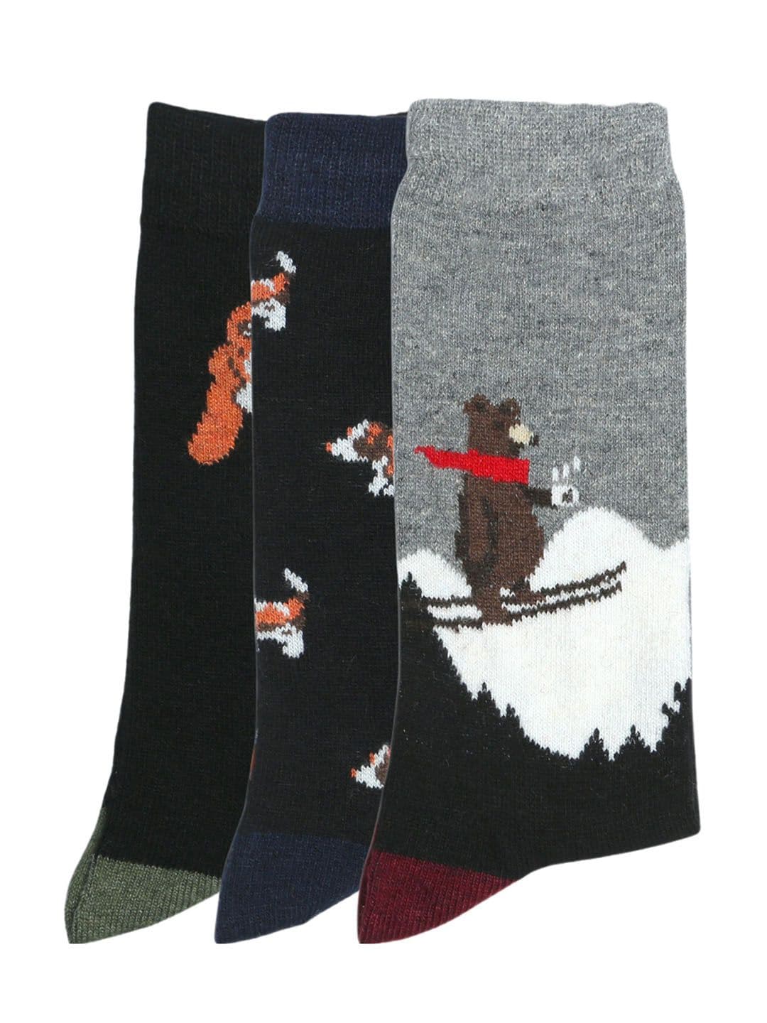 N2S NEXT2SKIN Men Pack Of 3 Ankle-Length Socks - view 1