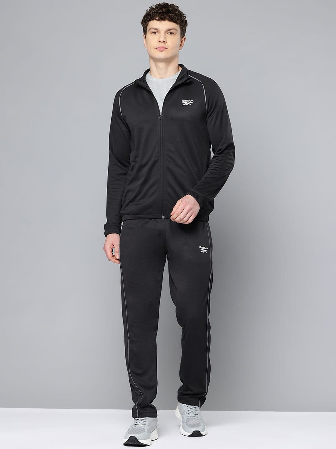 Reebok Brand Logo Detail Speedwick Training Tracksuit with Contrast Piping - view 1