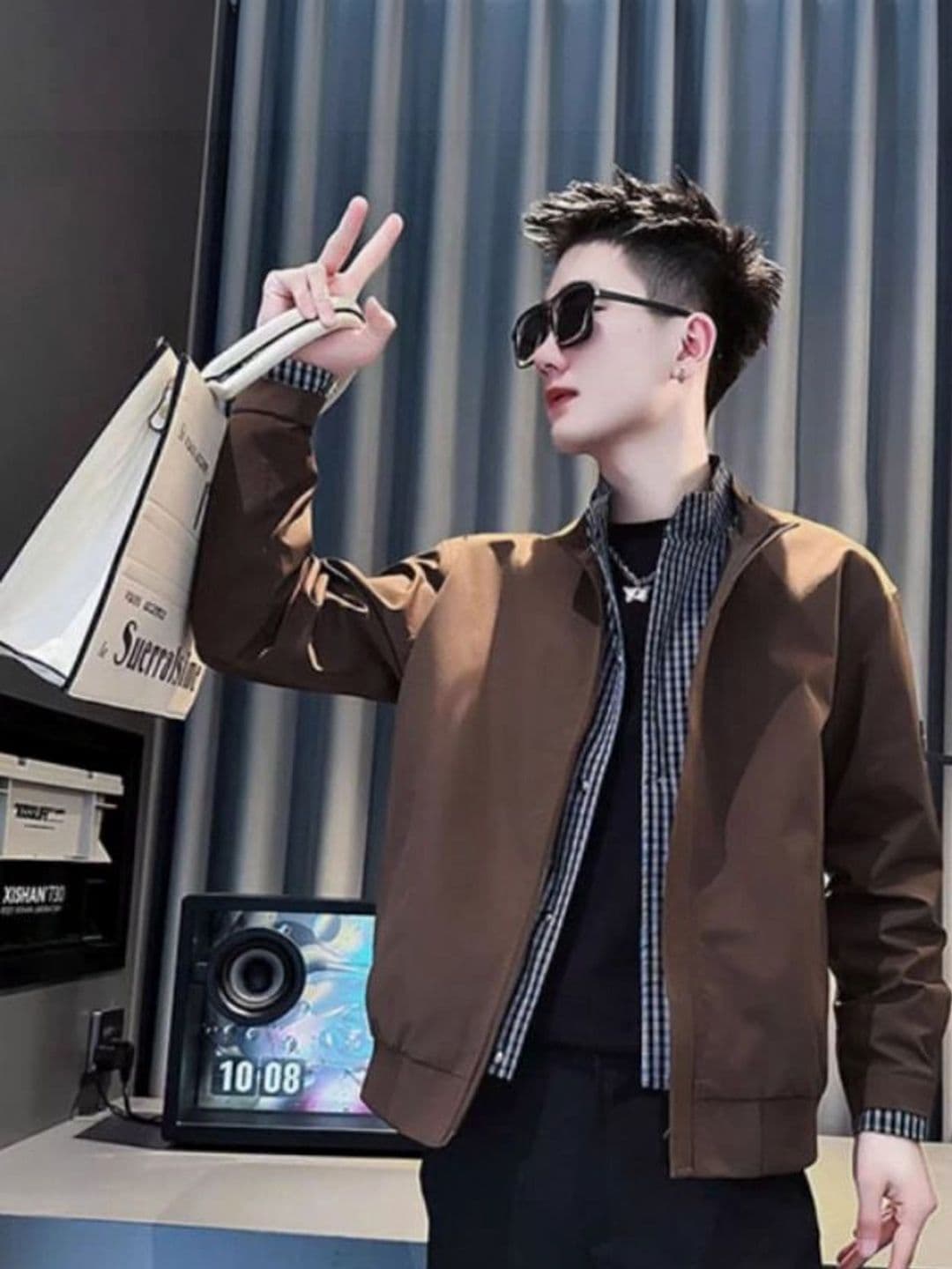 StyleCast x Revolte Men Open Front Jacket - view 1