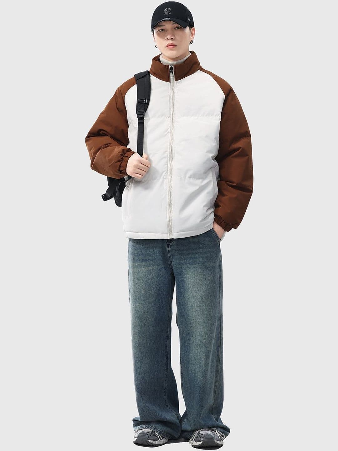 Mast & Harbour Men Colourblocked Lightweight Puffer Jacket - view 1