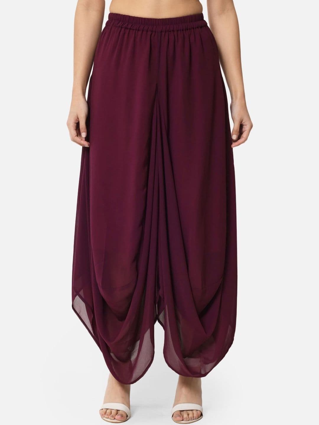 SZN Women Flared Georgette Ethnic Palazzos - view 1